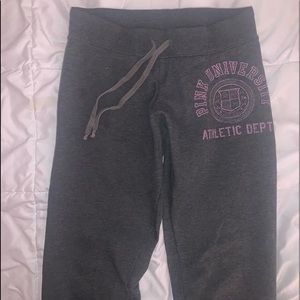 victoria’s secret pink grey sweatpants!